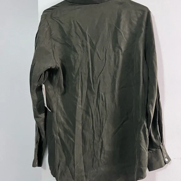 Lord & Taylor Dark Green Casual Button Down Shirt - Picture 2 of 10